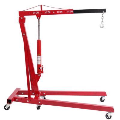 China Other Portable Hydraulic Crane Manual Small Mobile Shop Cranes for sale