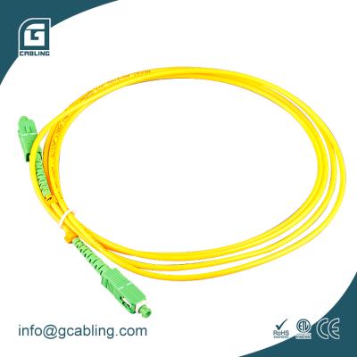 China Simplex Ftth Gcabling UNIONFIBER SM 9/125 G652D Patchcord-SM 3m PVC Patchcord Fiber Optic SC APC Patchcord Patchcord OEM/ODM for sale