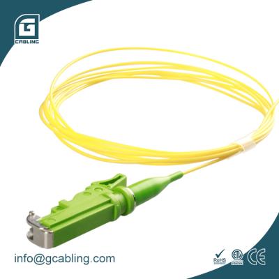 China FTTH FTTX FTTB Gcabling 1 Core Fiber Optic E2000/APC Fiber Optic Pigtail SM Fiber G657A 0.9mm Braid 9/125 1.5M 5FT Patch Cord for sale