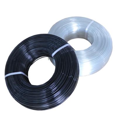 China Greenhouse Polyester Plastic Wrapping Monofilament Cables Black Cut Proof Steel Wire Polyester Heat Resistance With UV Stabilizer for sale