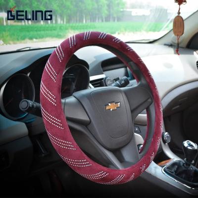 China Diamond 14-16 Inch New Arrival Bling Diamond Steering Wheel Cover Car, Car Accessories Steering Wheel Cover for sale