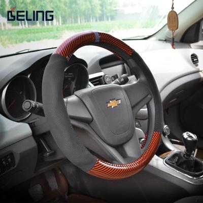 China Crystal Carbon Fiber Luxury Universal Car Steering Wheel Covers Anti-skid and Durable Car Handle for sale