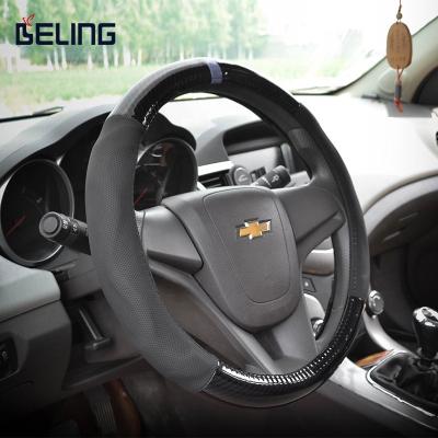 China Crystal Carbon Fiber Luxury Universal Car Steering Wheel Covers Anti-skid and Durable Car Handle for sale