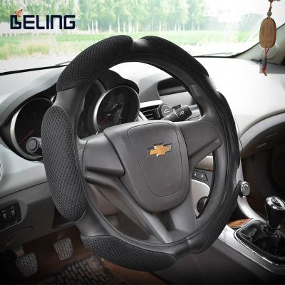 China Universal 15 Inch Microfiber Leather Viscose Breathable Anti-skid Sports Car Wheel Cover Steering Cover for sale