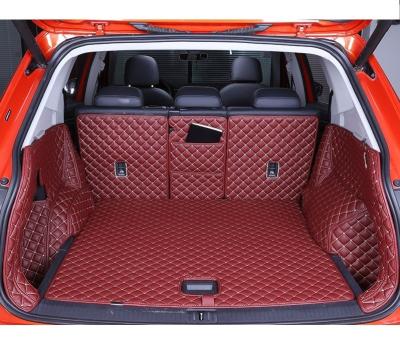 China All-season Pad Customize Eco Leather Quilted Anti Slip 7d Right Hand Drive Car Floor Mats Pretty Checkered Soft Mats for sale