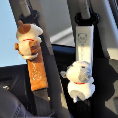 China Wholesale Funny Cartoon Seat Belt Protection Stitch Animal Seat Belt Cover For Kids for sale