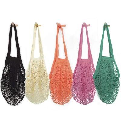 China Net Shopping Tote Ecology Market Custom Cotton String Mesh Eco-Friendly/Portable/Waterproof Bag For Groceries for sale