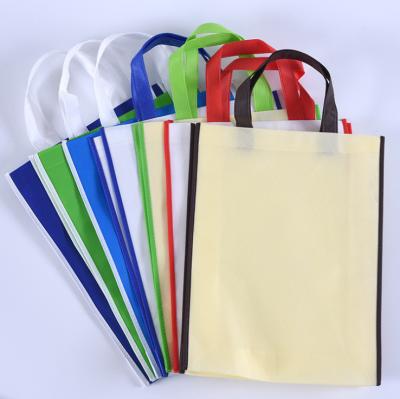 China Eco Friendly Factory Customized Eco Folding Non Woven Fabric Bag With Tote Handles for sale