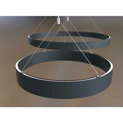 China Decorations surround LED aluminum profile for slim LED strip around pendent aluminum track for pendent linear light for sale