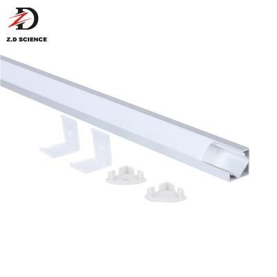 China Decorations 45 Degree Triangle Corner Aluminum LED Extrusion Profile from Shenzhen Manufacturer for LED Strip for sale