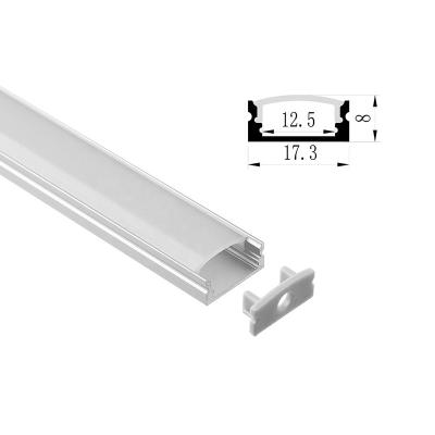 China Residential Super Slim Surface Mounted Aluminum LED Profile With Light LED Strip 10W Housing Linear Light Fixture For Cabinet for sale