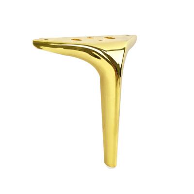 China Factory Wholesale Price Cheap Modern Luxury Gold Black Chrome Plated Metal Furniture Brass Legs for sale