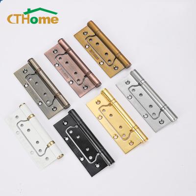 China Modern Magnetic Door Stopper Hinge Repair Plate Door Stopper Three-in-One Free Notching Suit Door Holder Door Furniture Mounted Fittings for sale