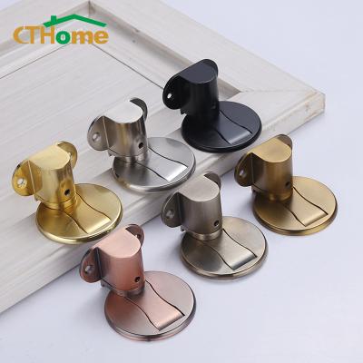 China CTHome anti-collision door frame adjustable buckle suction stopper no magnetic punch invisible modern zinc alloy door frame for sale