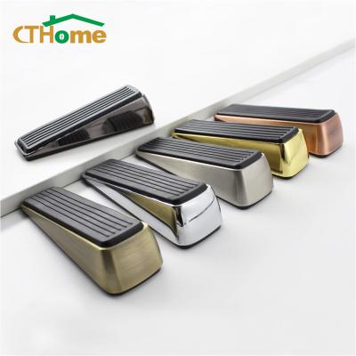 China Modern high-grade zinc alloy zinc alloy block safety block CTHome household wedge safety guard door stopper for sale