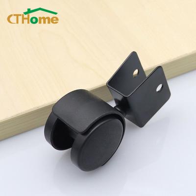 China CTHome Wholesale Price Caster 1.5 Inch 18mm Caster Splint Modern Plastic U Shaped Pulley Furniture for sale