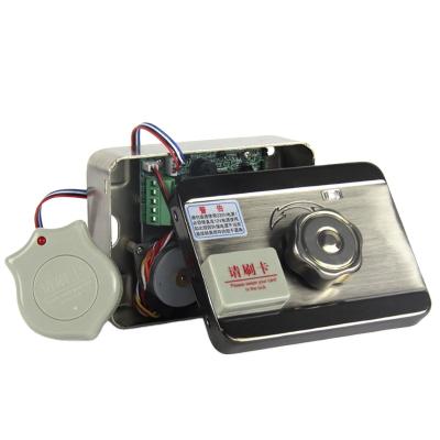 China Rim Door Lock With Rfid Card of Electric Iron Metal Wood Door Lock and Remote Control for Door Gate EC07 for sale