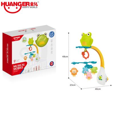 China HUANGER Baby Educational Musical Bed Bell Mobile FLASHING Toys with Light and Music for Baby for sale