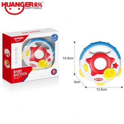 China HUANGER Wholesale plastic headless musical tambour de basque,shaker tambour de basque instrument baby toy HE0511 for sale