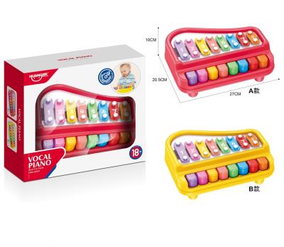 China HUANGER toys non-electric kindergarten musical instrument baby xylophone piano keyboard piano educational toys for sale