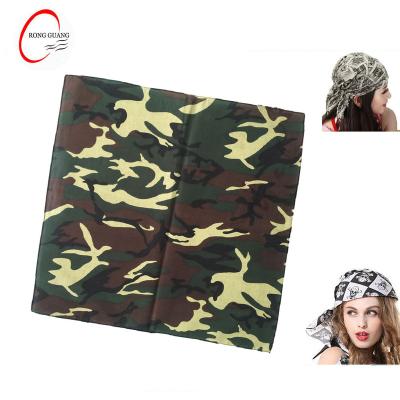 China 100% cotton cheap price cowboy camouflage bandana military custom made cowboy for sale