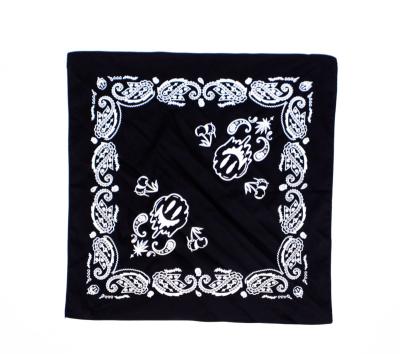 China Custom Multifunctional Logo Printed Bandana Sunscreen Wholesale 100%cotton Headscarf Headwear Pirate Luminous Bandana for sale