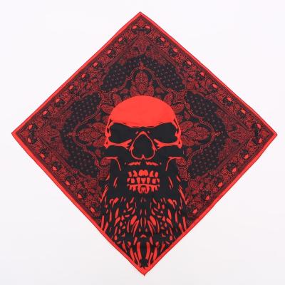 China Scarf Halloween Multifunctional Polyester Bandana Custom Sublimation Printed Skull Bandana for sale