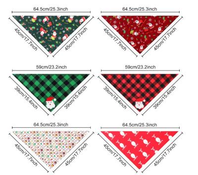 China New Breathable Wind Resistant Christmas Purses Custom Printed Bandanas Logo Bandana Pet Saliva Towel Triangle Bibs Dog Scarf for sale