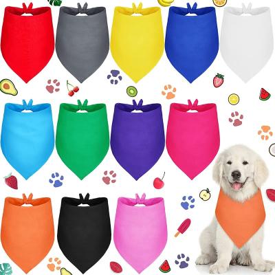 China Viable Washable Dog Bibs Scarves Dog Bibs Adjustable Plain Dog Bandanas Plain Sublimation Pet Accessories Bandana for sale