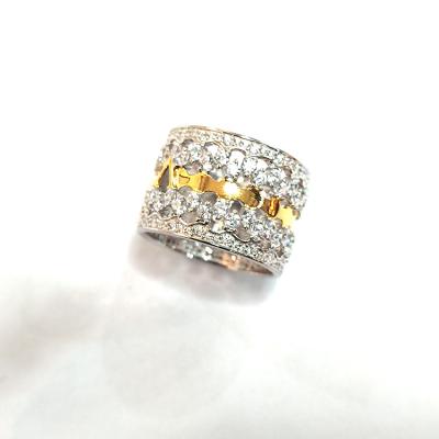 China FASHIONABLE Newcomer Best Prices Mask 925 Sterling Silver 18K Gold Crystal Ring for sale