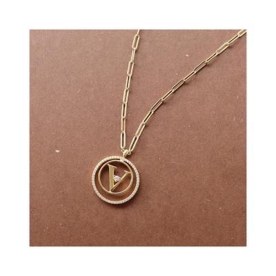 China Vintage Factory Directly Supply Gold Necklaces V Shaped Thin Chain Necklace For Women for sale