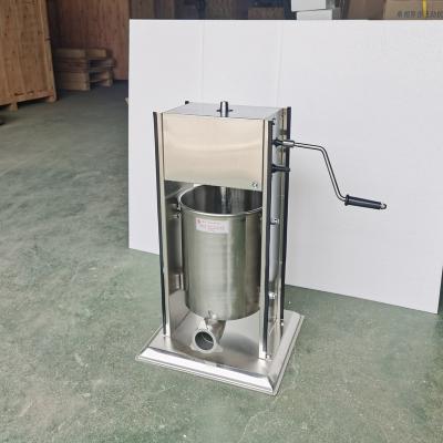 China manual meat processing sausage making machinec10L sausage stuffer machine for sale