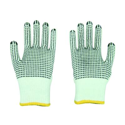 China PVC Work Nylon Dotted Work Gloves For Construction Safety Working 10g Cotton PVC Dotted Garden Single Side Work Gloves Safety Slip Outdoor Glove for sale