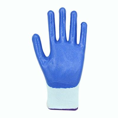 China Lightweight Cheap Safety Industrial Working Gloves Nylon Nitrile Nitrile Coated Gloves for sale