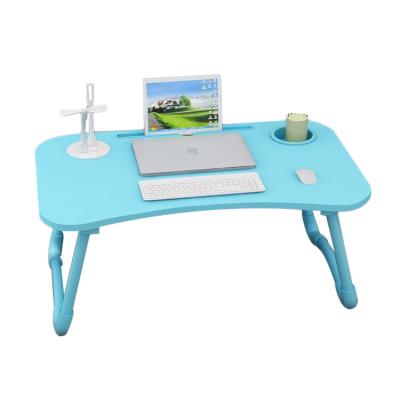 China Foldable Foldable Laptop Table Smart Laptop Table Flexible Desk with Fan USB Lamp for sale