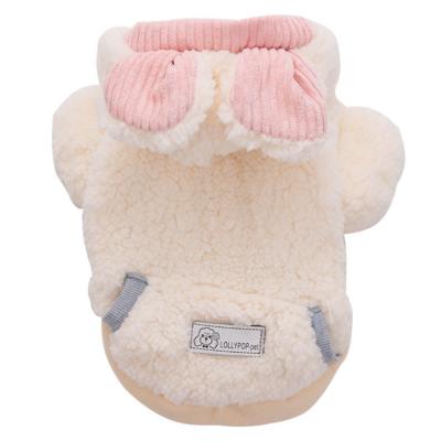 China Small MOQ Stocked Customized Cute Design Kitten Cat Fleece Soft Pet Clothes Winter Warm Dog Small Clothes for sale