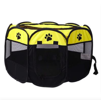 China 2021 Hot Selling Foldable Pet Mat Waterproof Anti-Crash Pet Cage Mechanical Wash Dogs Cage Eight Angles for sale