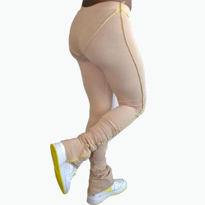 China Anti-pilling 2021 New Wholesale Stacked Thick Sports Sweatpants Tights Customize Sweatshirt Pants For Women for sale