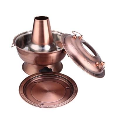 China China Factory Kitchenware Rinse Meat Boiler Beijing Shabu Modern Stainless Steel Hot Pot Stoves for sale