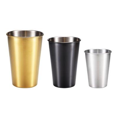 China Cooking Food Guaranteed Quality Price Suitable Stainless Steel Single Layer Water Cup for sale