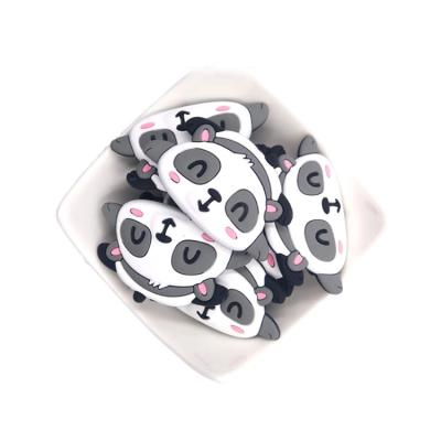 China Eco-Friendly Panda Shape Soothing Bead Baby Animal Food Grade Bpa Free Silicone Teething Teether for sale