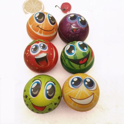 China Toy Kids Sensory Soft Fidget Ball Toys Soft Elastic Sponge Smiley Funny Face Stress Balls 6.3cm Squeeze Balls Soccer Football Basketball Foam for sale