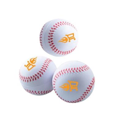 China Squeezable Hot Selling Custom Logo Printed PU Foam Stress Baseball for sale