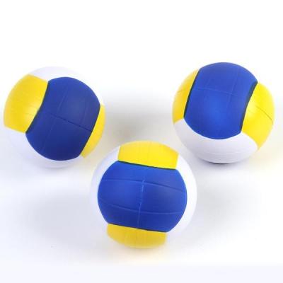 China Packable Volleyball Shaped PU Stress Ball Atress Relief Ball Antistress Reliever for sale