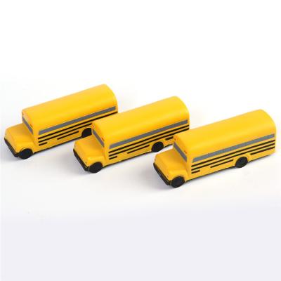 China Toy Good Quality Transport Promotional Stress Ball Yellow Truck School Bus Stress Ball for sale