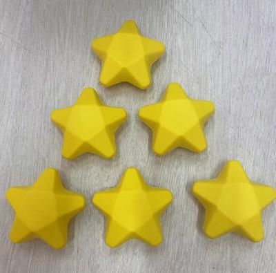 China Hot Selling Yellow Foam Star Shapes Stress Ball Anti Stress Star 7*5cm for sale