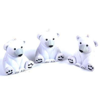 China China White Polar Bear Shaped PU Stress Ball Promotional Gifts for sale