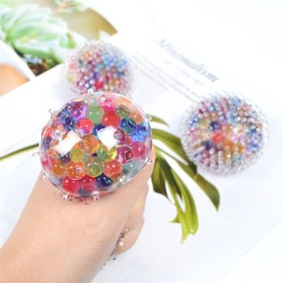 China Soft Toy Colorful Sensory Toy Stress Ball With Water Beads Inside for sale