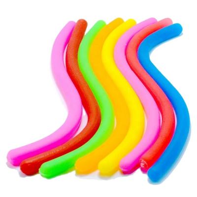 China Wholesale Kids Eco-Friendly Decompression Tpr Stretch Toy Stretchy Noodles Rope Diy Anti Stress Toys Stir Stress Reliever Toy for sale