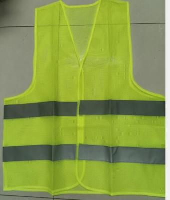 China 60g Hi Vis Mesh Motorcycle Vest Brighter Tape Yellow Mesh Vest for sale